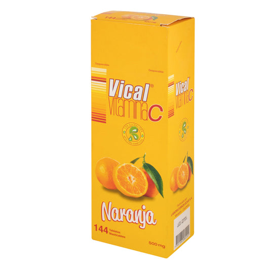 Vitamina C 500 Mg Vical Naranja 144 Tabletas