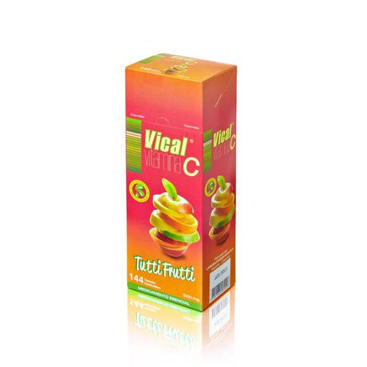 Vitamina C 500 Mg Vical Tuti Frutti 144 Tabletas