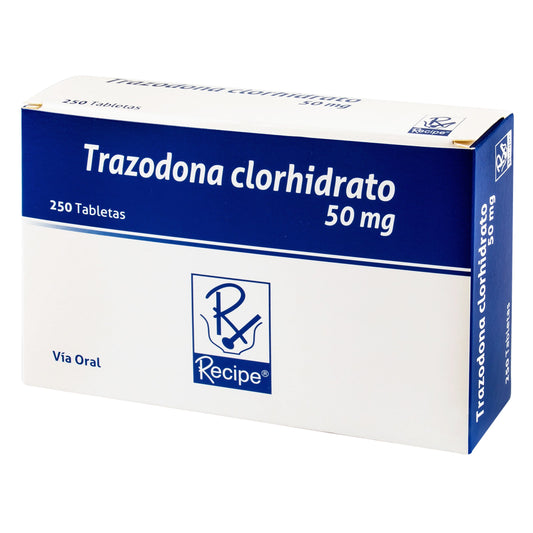 Trazodona 50 Mg 250 Tabletas Rc