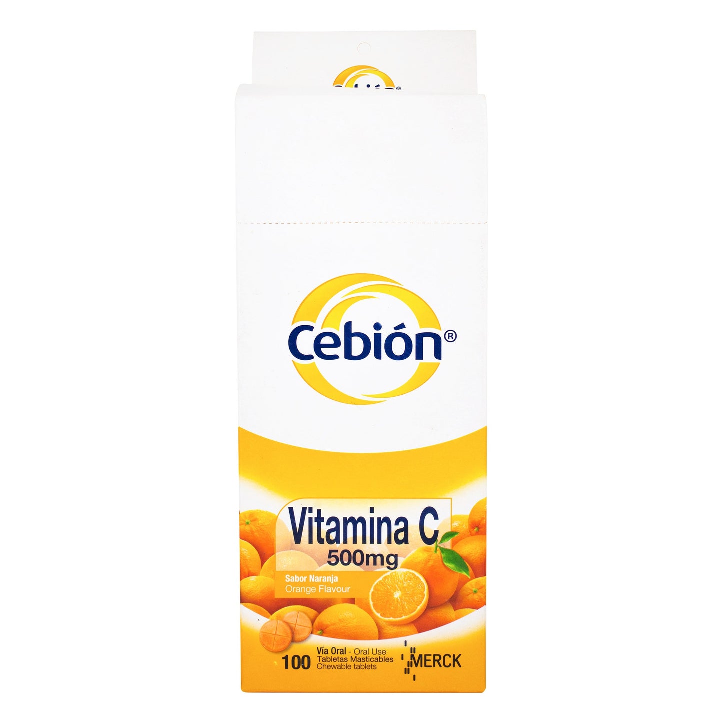 Cebion Masticable Naranja 100 Tabletas