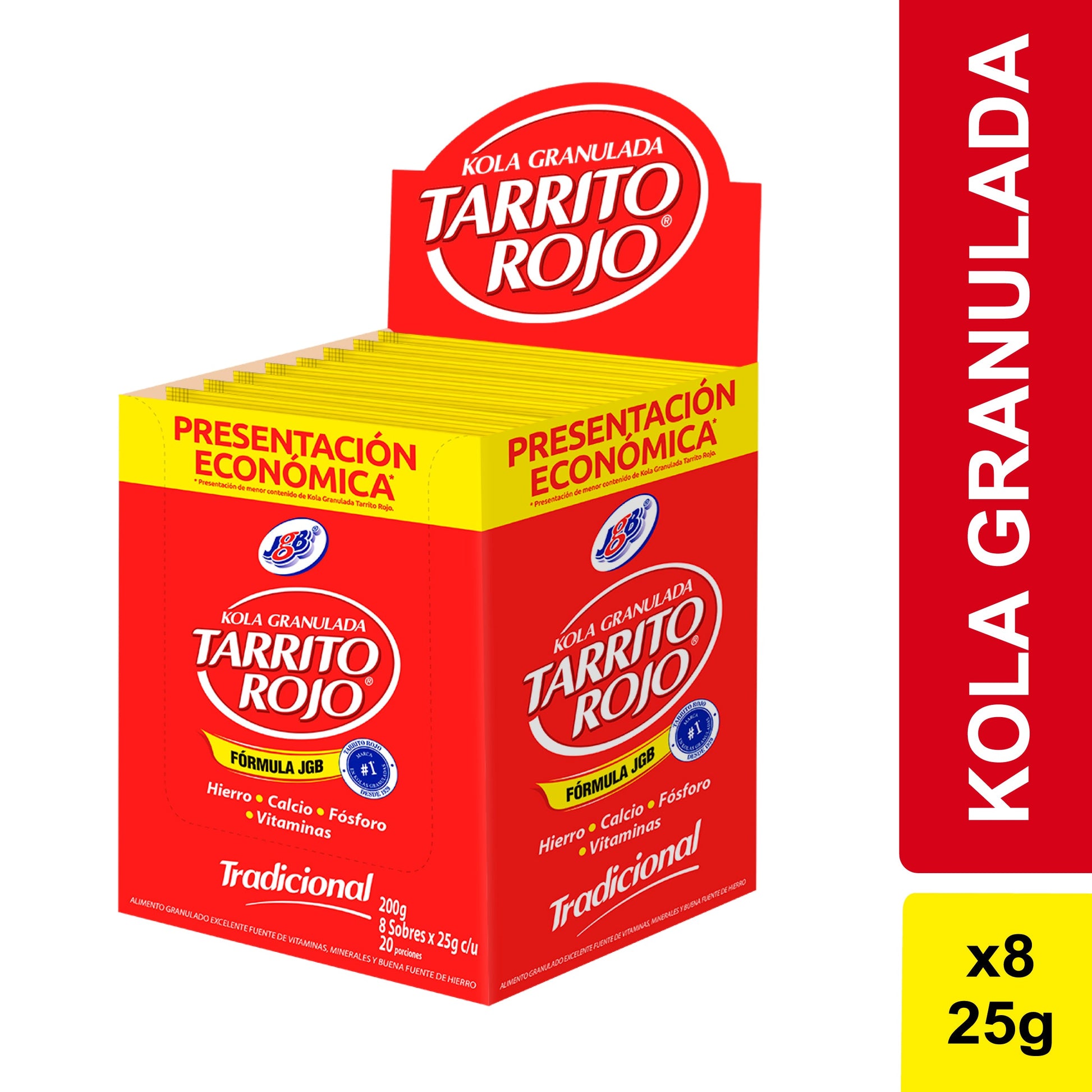 Kola Granulada Jgb Tradicional Caja 8 Sobres 25 Gr