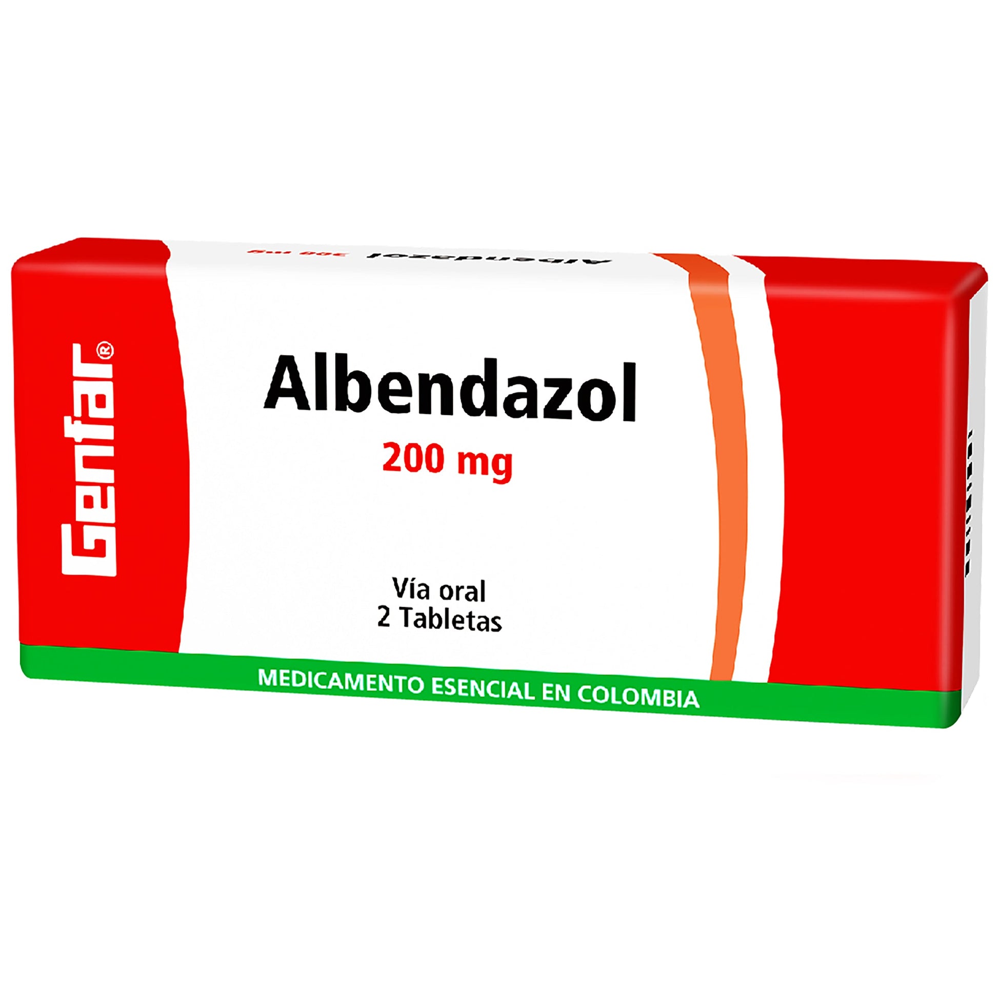 Albendazol 200 Mg 2 Tabletas Gf