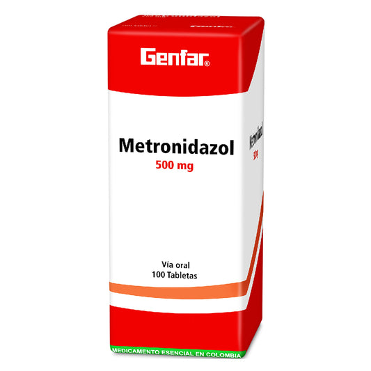 Metronidazol 500 Mg 100 Tabletas Gf