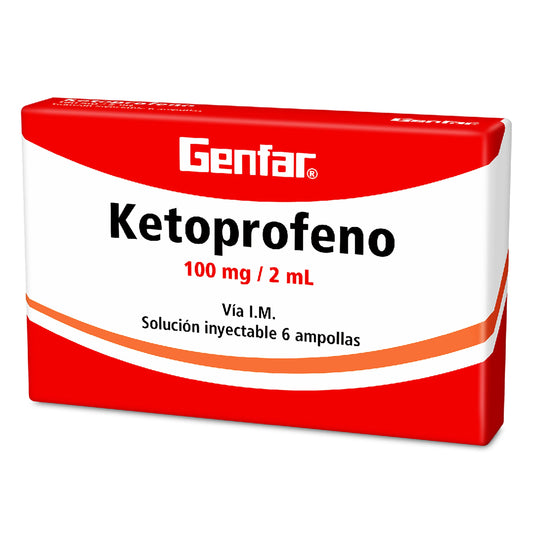 Ketoprofeno 100 Mg 6 Ampollas Gf