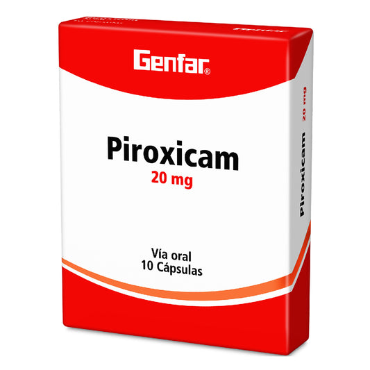 Piroxicam 20 Mg 10 Tabletas Gf