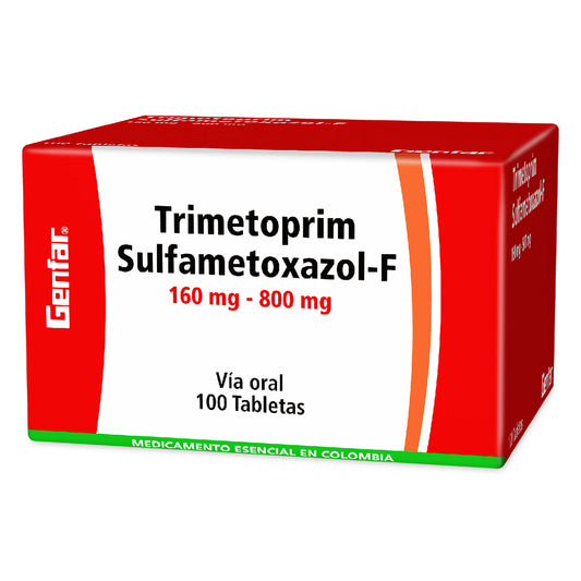 Trimetoprim Sulfa F 160-800 100 Tabletas Gf