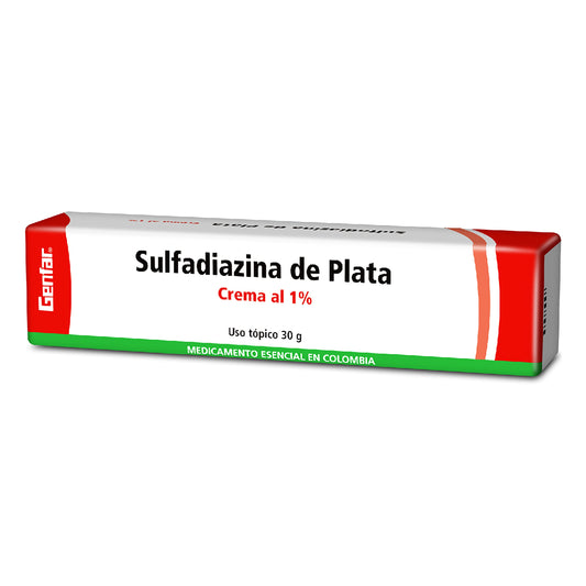 Sulfadiazina De Plata 30 Gr Gf
