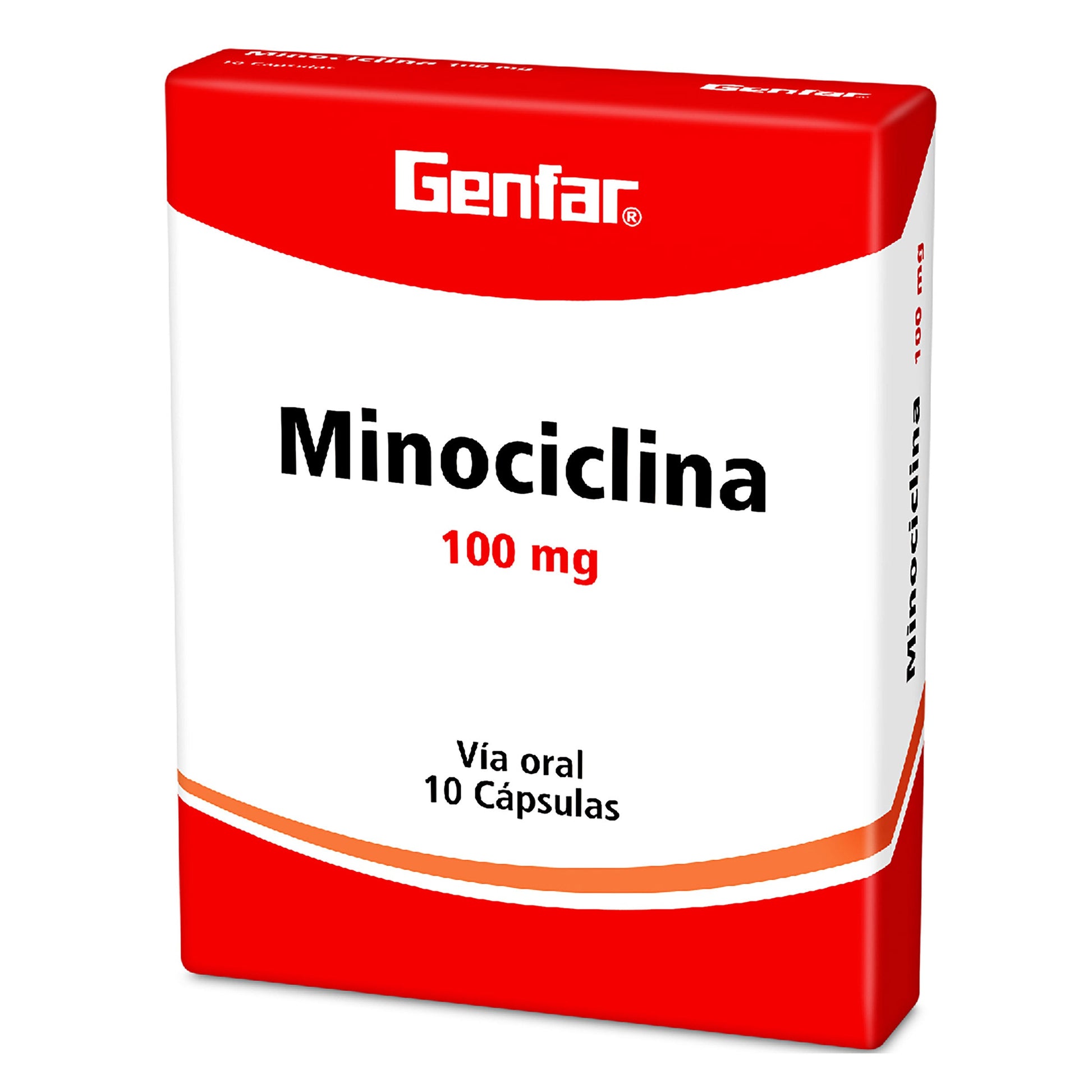 Minociclina 100 Mg 10 Tabletas Gf