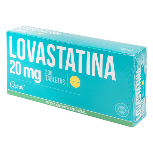 Lovastatina 20 Mg 300 Tabletas Lp