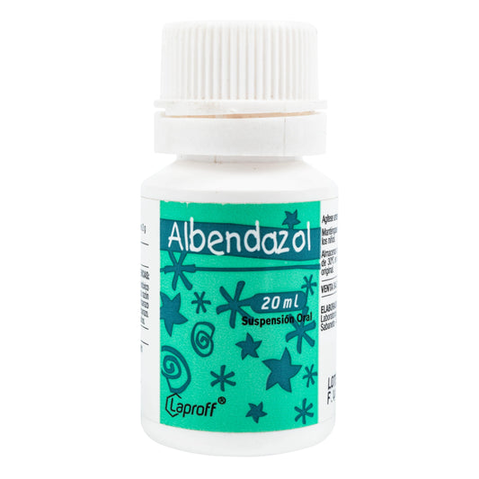 Albendazol Suspension 20 Ml Lp