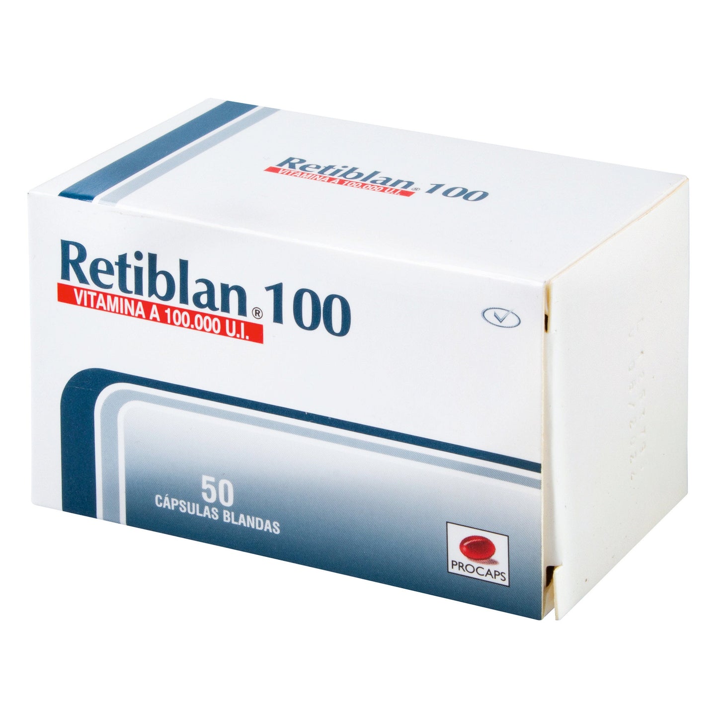 Retiblan 100 Mg 50 Capsulas