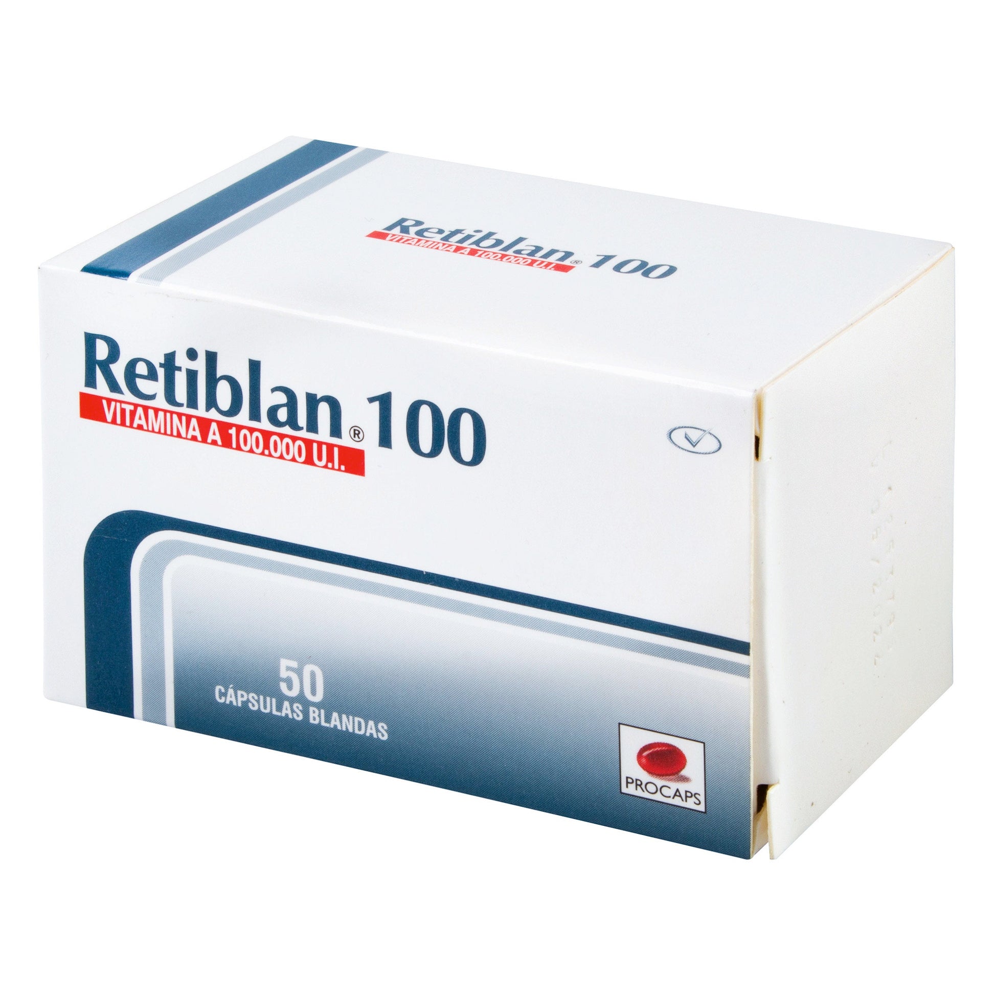 Retiblan 100 Mg 50 Capsulas