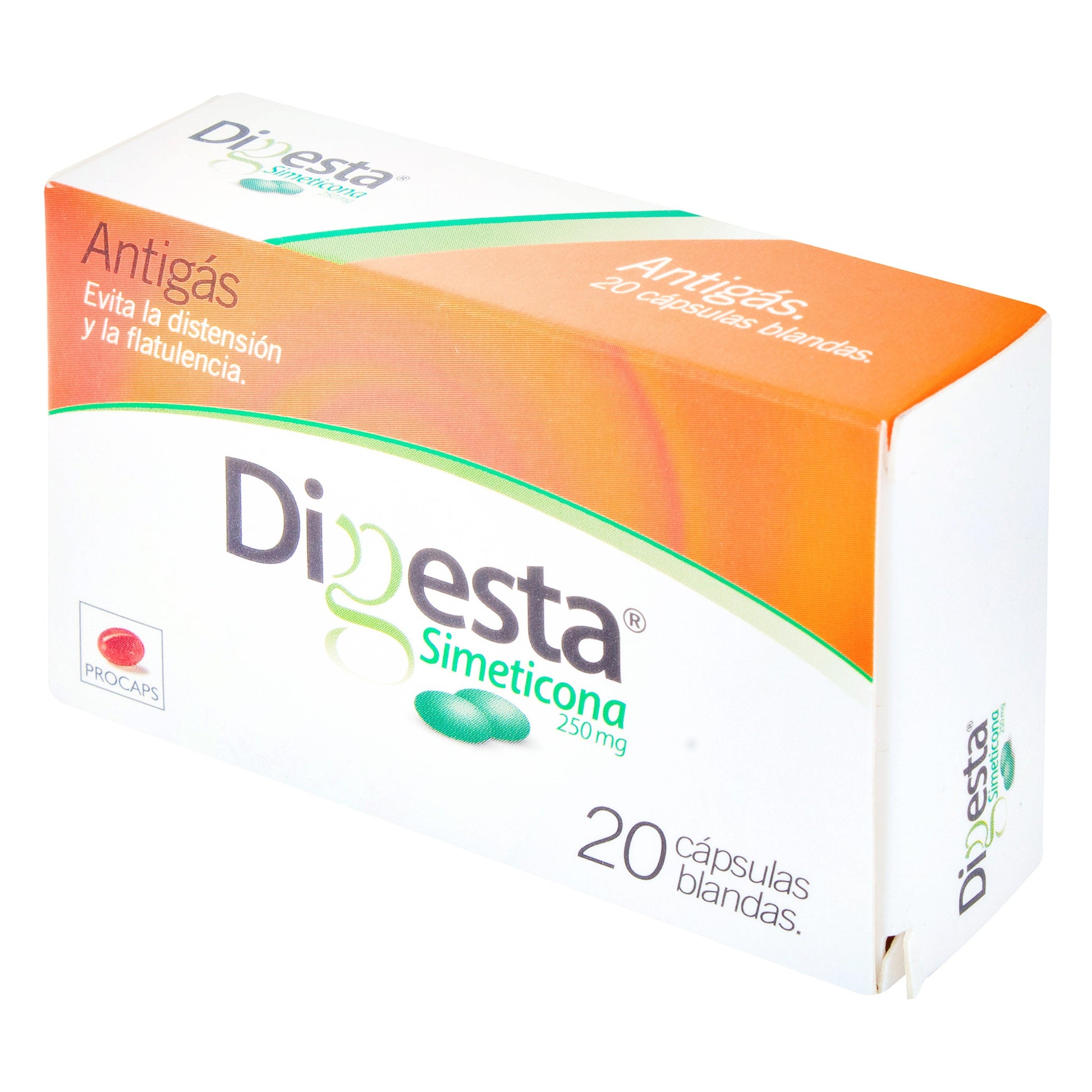 Digesta 250 Mg 20 Tabletas