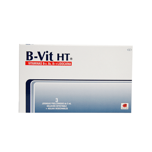 B-Vit Ht 3 Ampollas Jeringa Prellenada