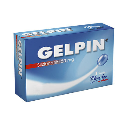 Gelpin Sildenafil 50 Mg 2 Capsulas Blandas