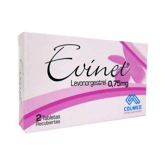 Evinet 0.75 Mg 2 Tabletas
