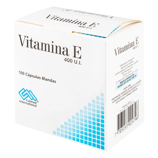 Vitamina E 400 U I 100 Capsulas Colmed