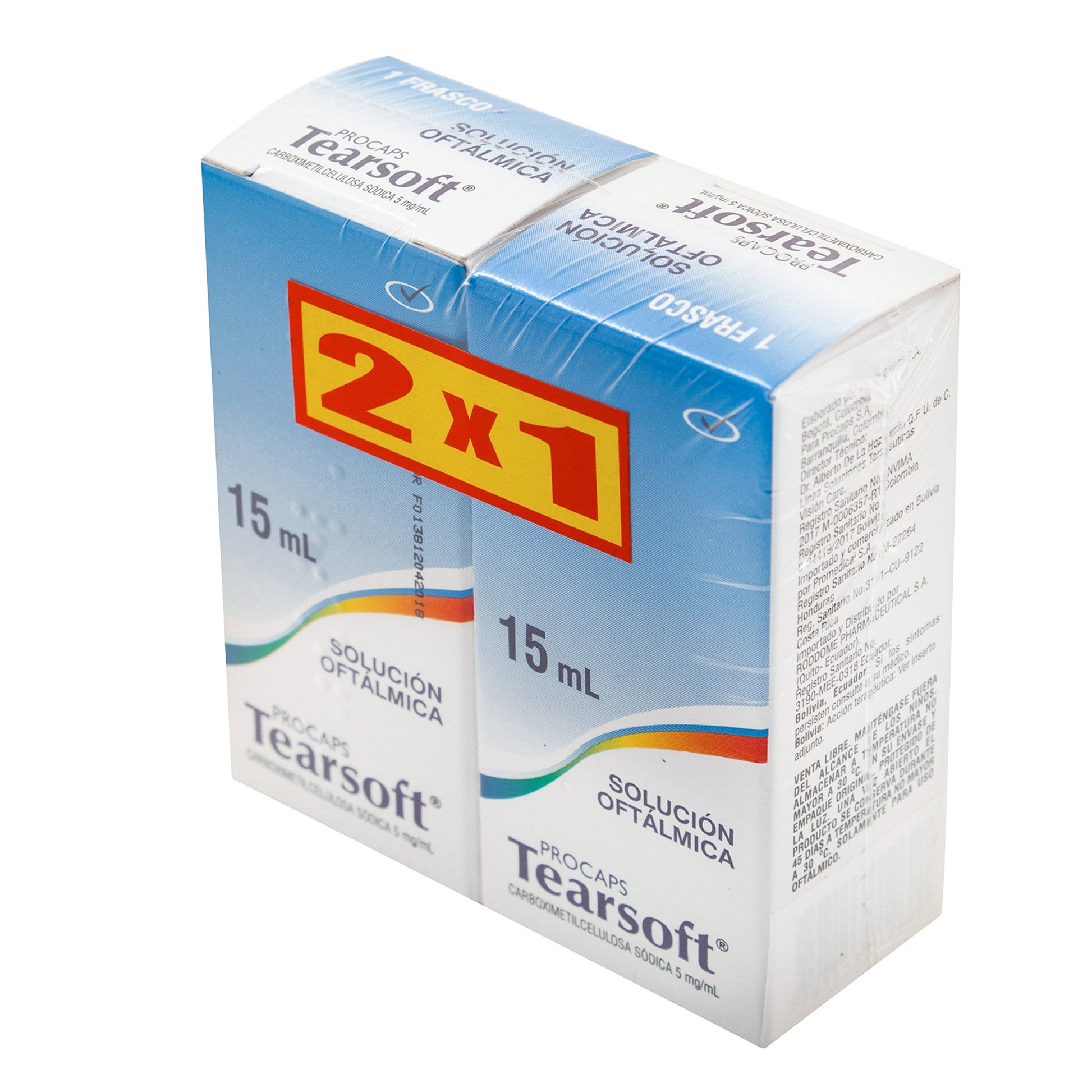 Tearsoft Solucion Oftalmica 15 Ml 2X1