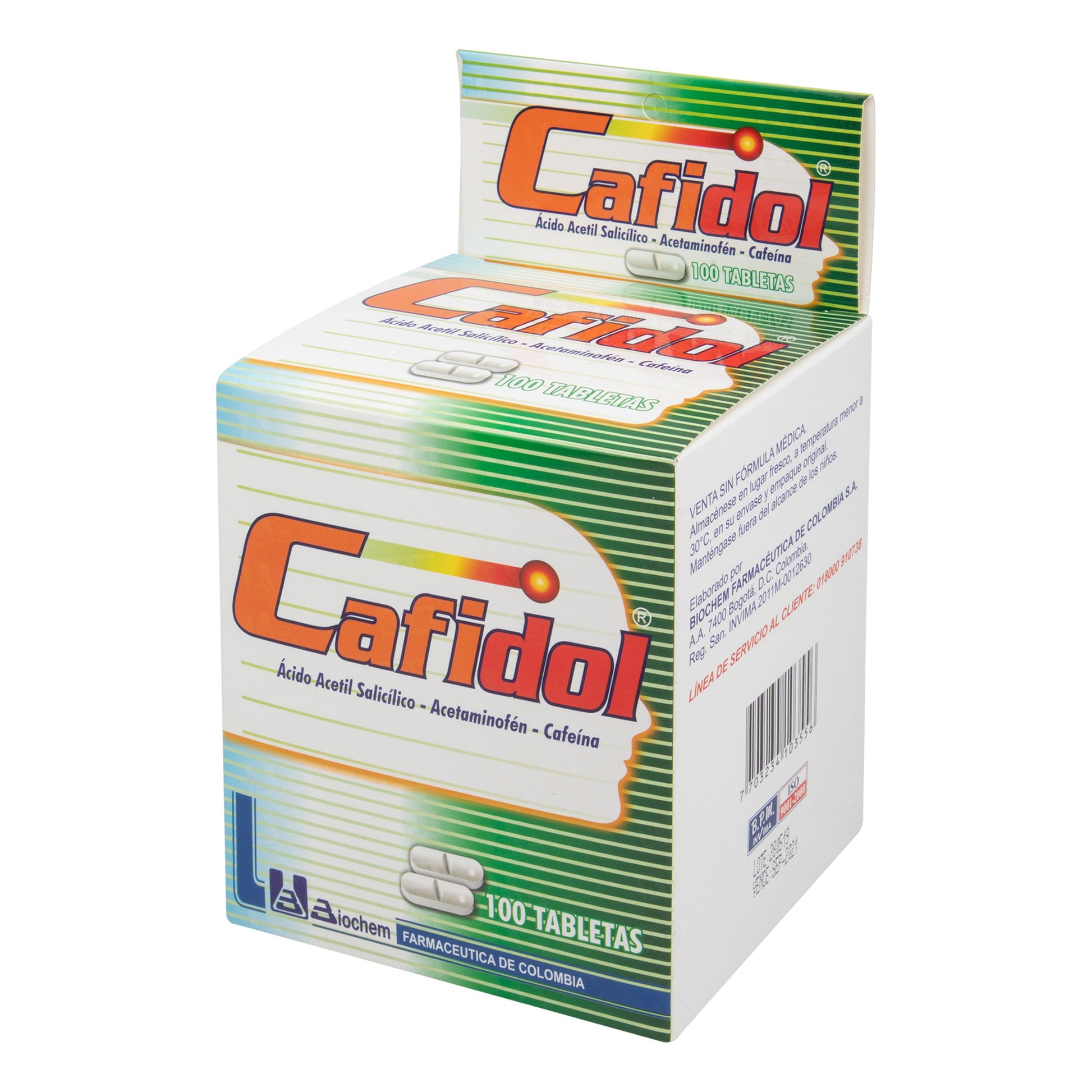 Cafidol 100 Tabletas