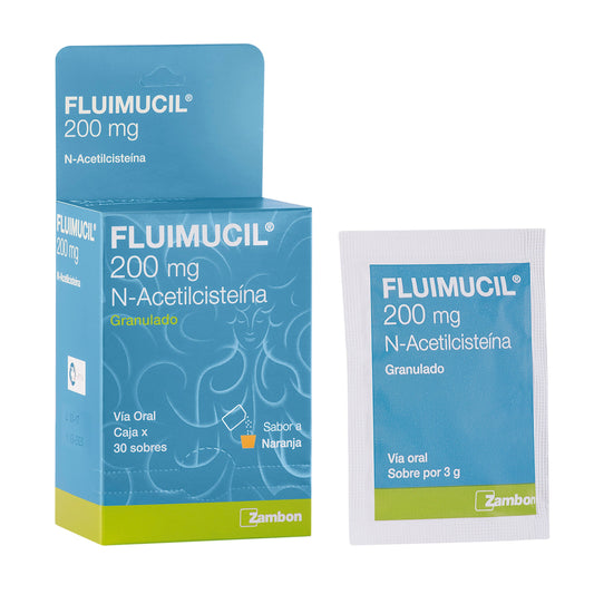 Fluimucil 200 Mg 30 Sobres