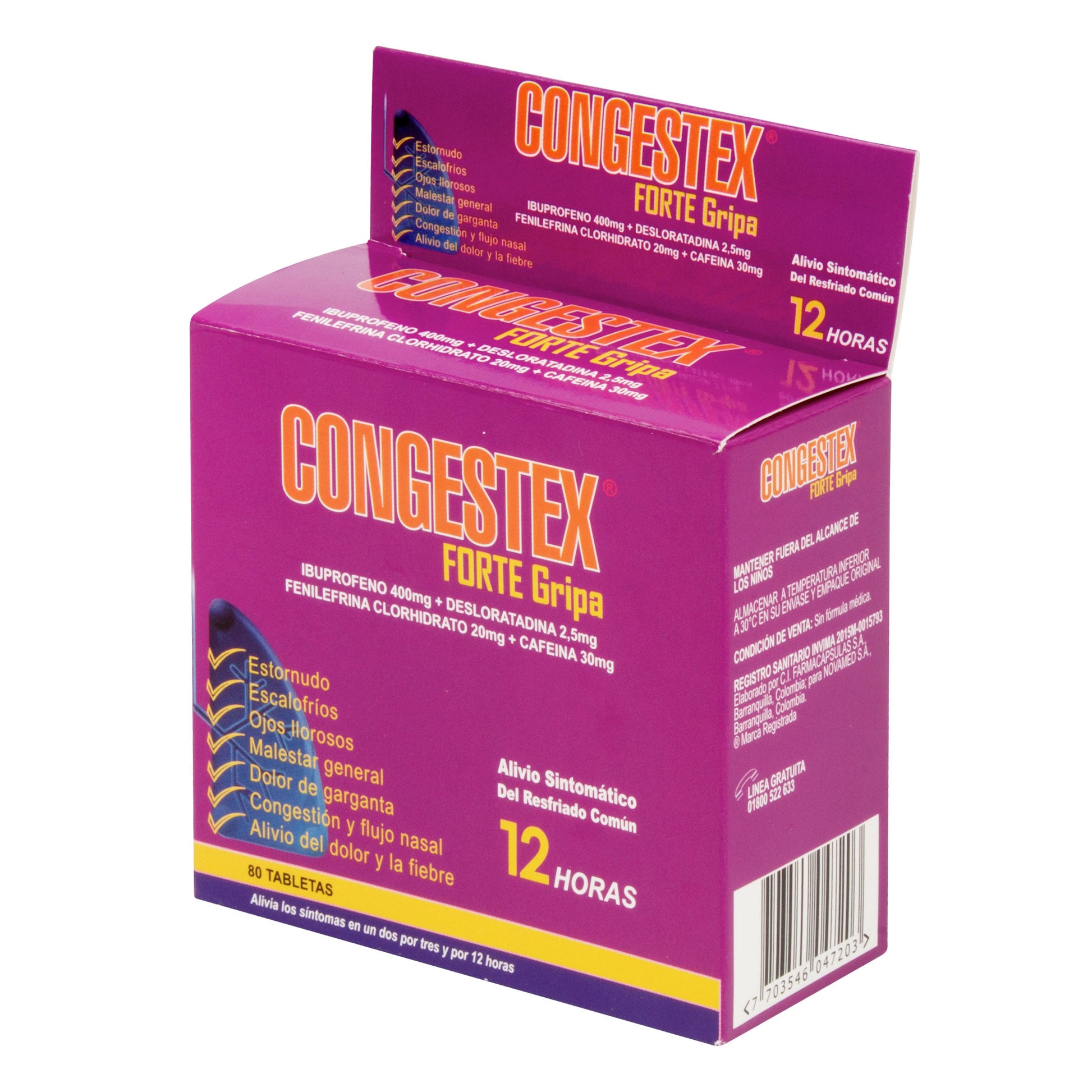 Congestex Forte 80 Tabletas