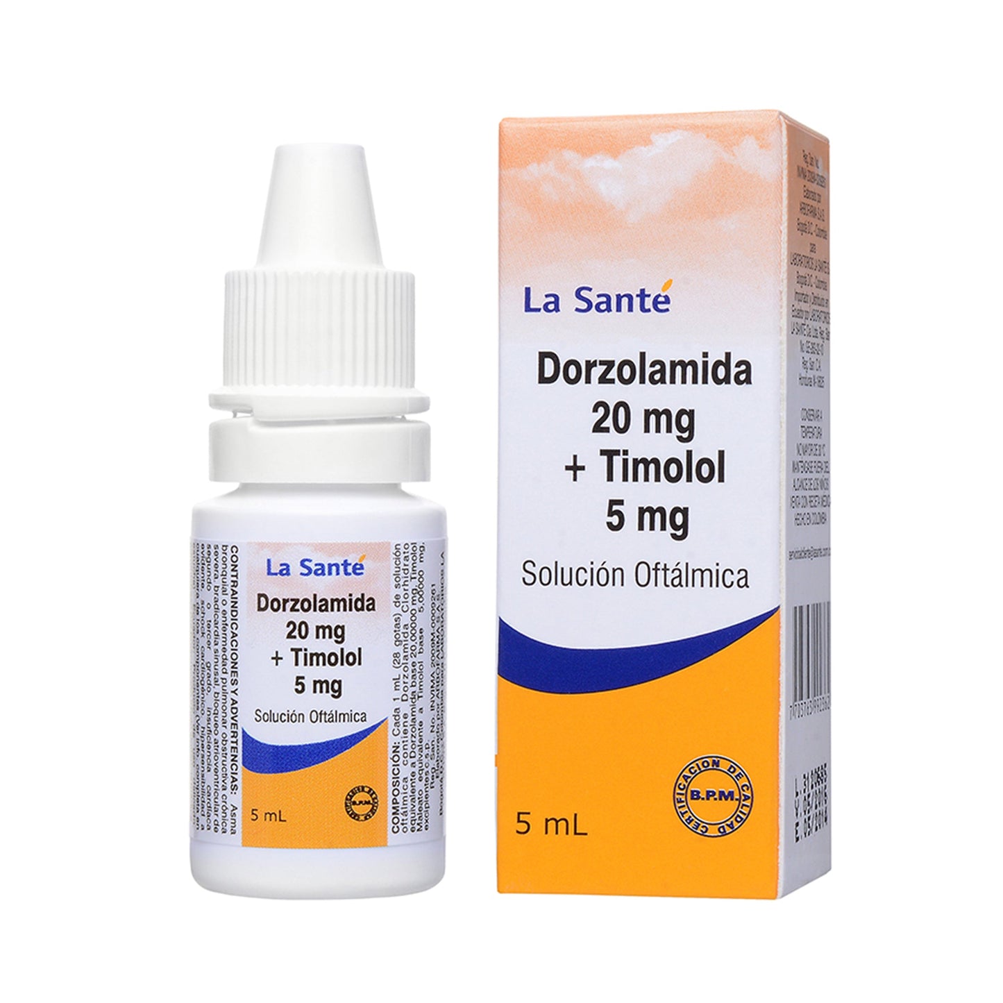 Dorzolamida 20Mg + Timolol 5Mg Ls