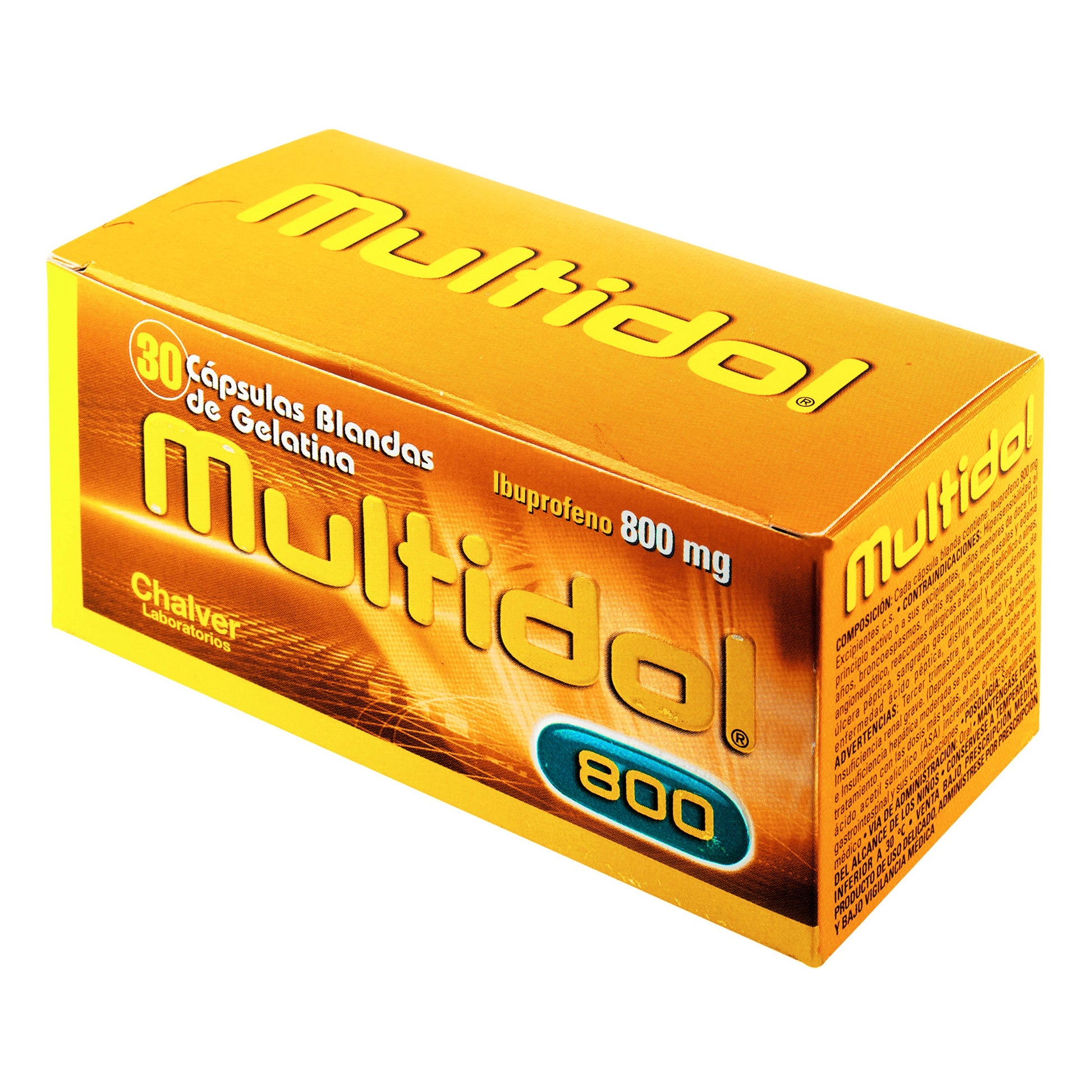 Multidol 800 Mg 30 Capsulas Blandas