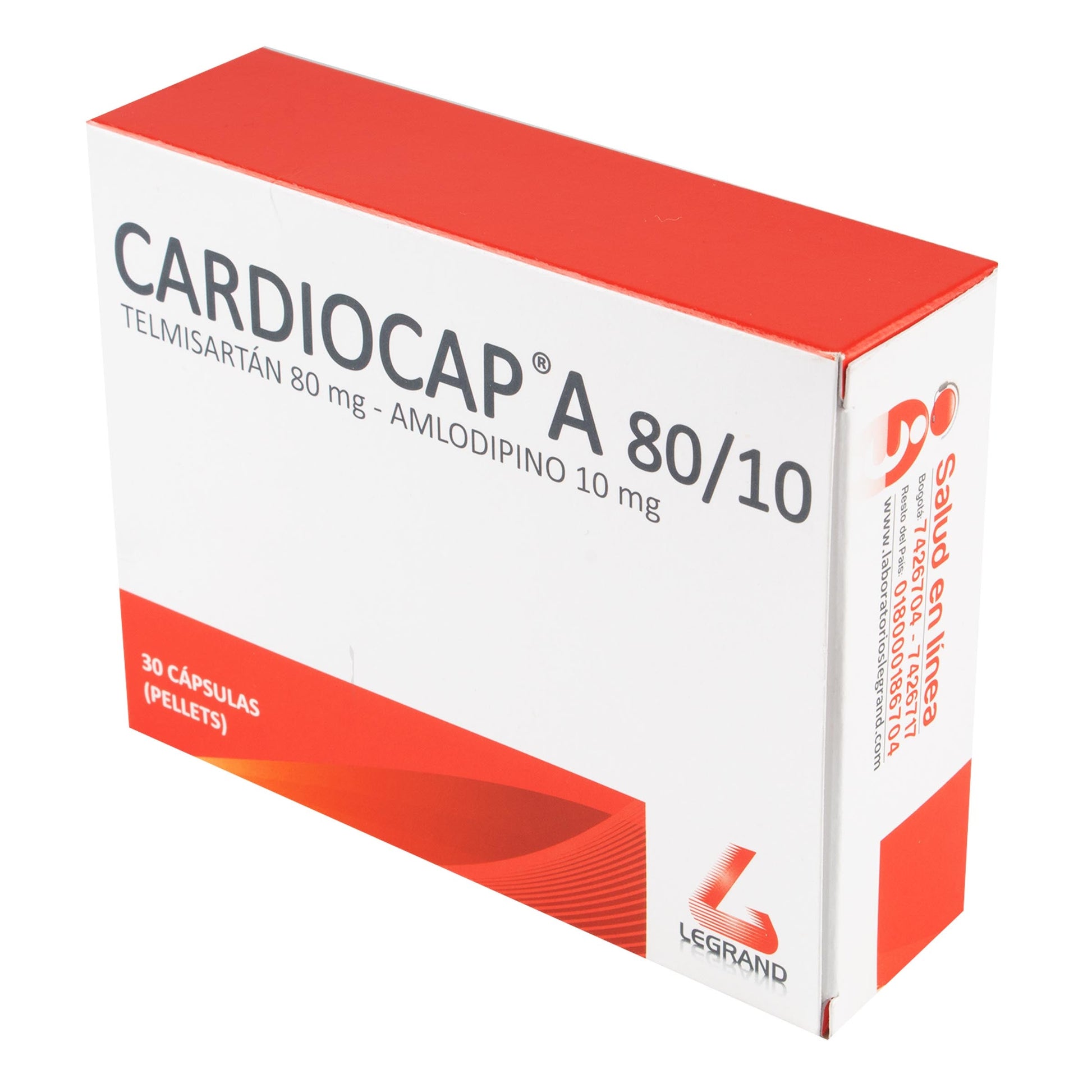 Cardiocap A 80/10Mg 30 Tabletas