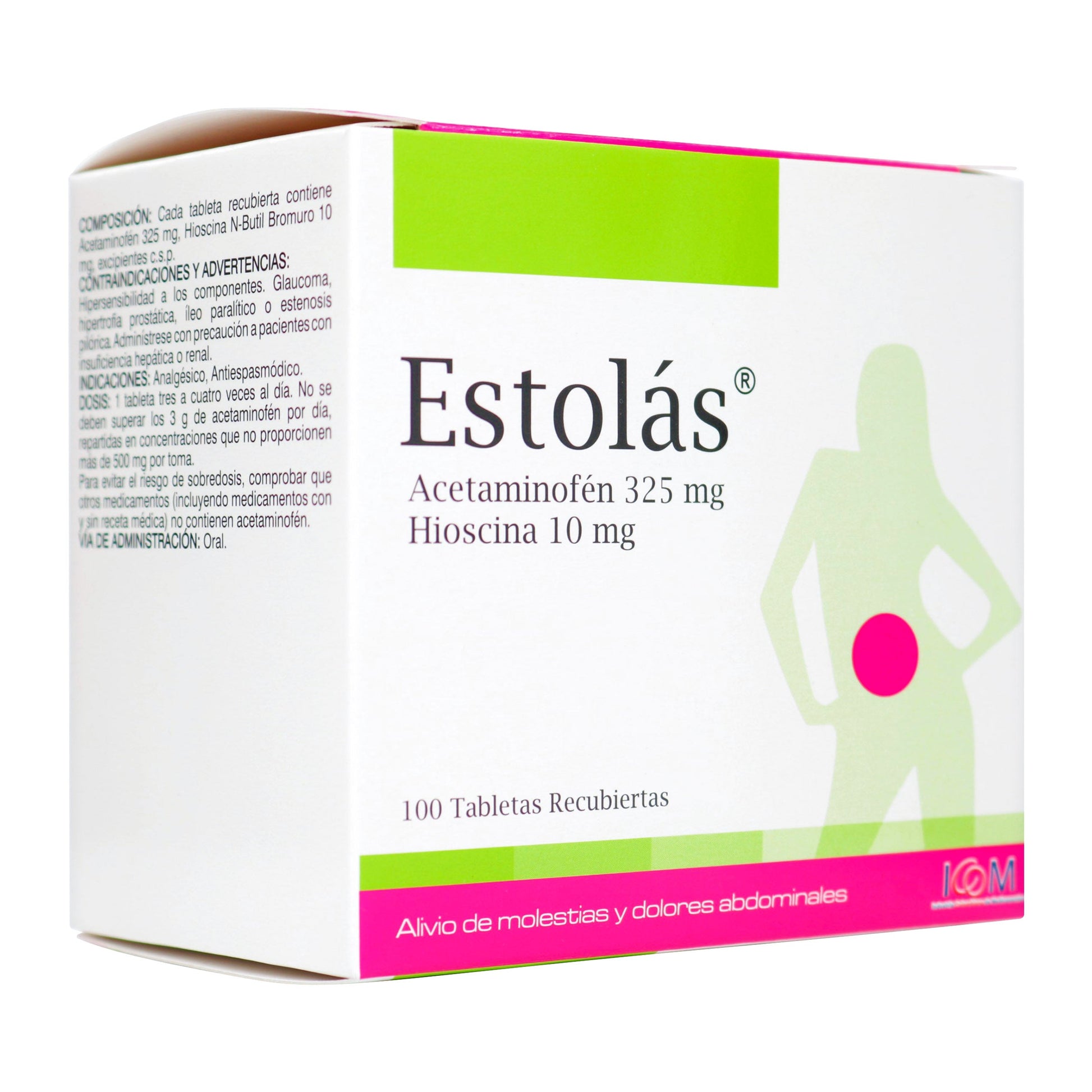 Estolas 325/10 Mg 100 Tabletas Icom