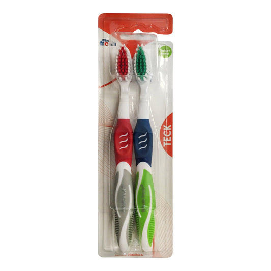 Cepillo Dental Whole Fresh Teck Anatomico 2X1