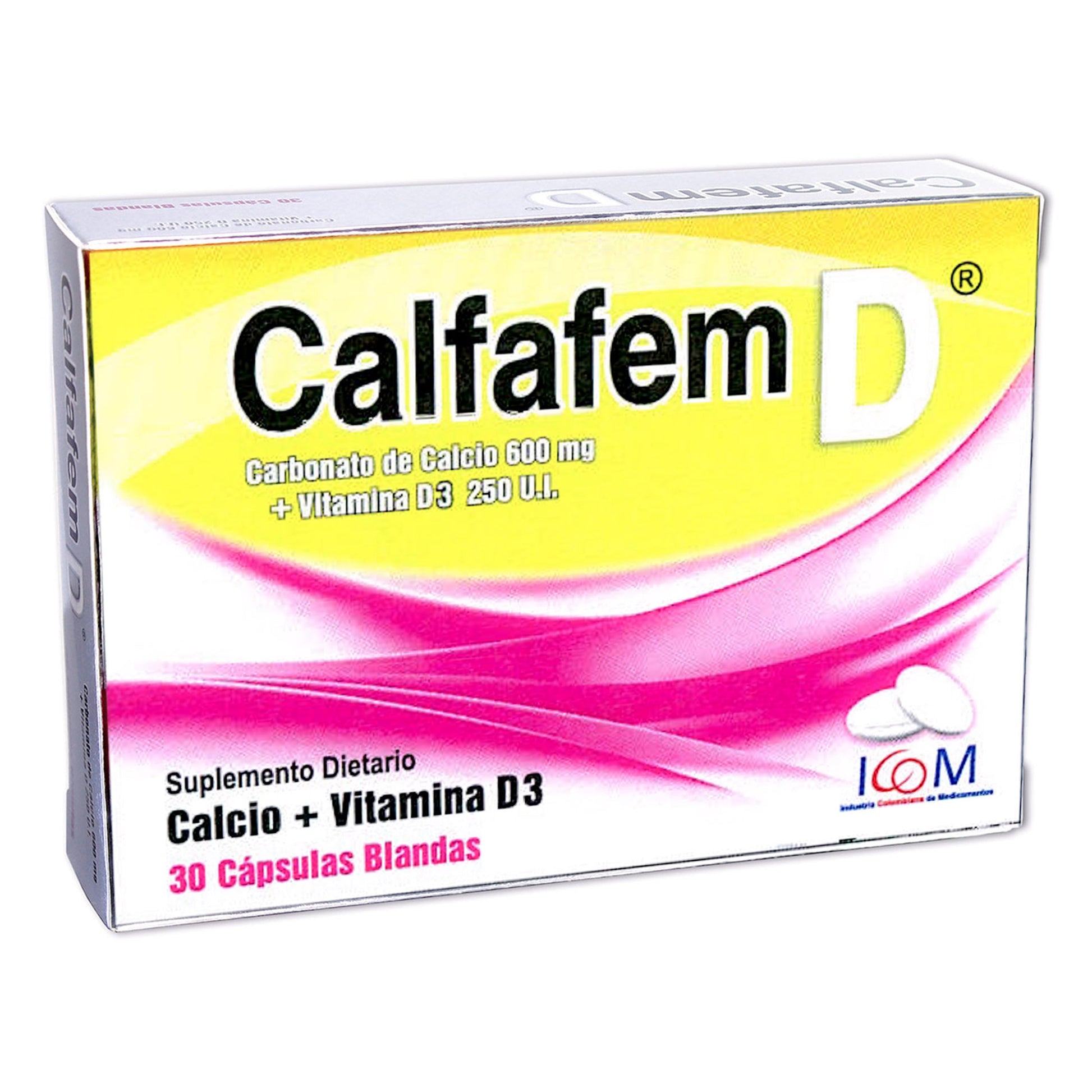 Calfafem D 600Mg/250Ui 30 Capsulas Blandas Icom
