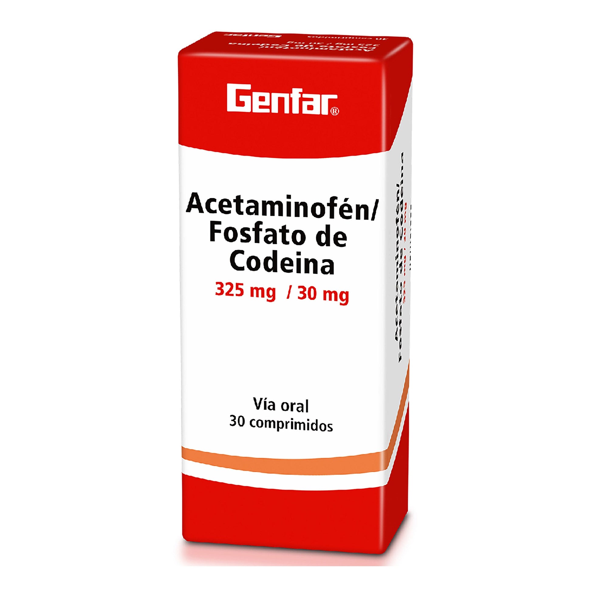Acetaminofen+Codeina 325/30Mg 30 Tabletas Gf