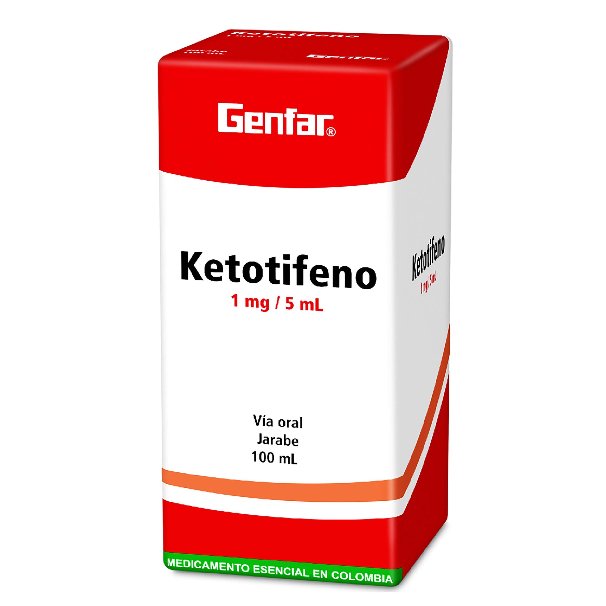 Ketotifeno 1 Mg Jarabe 100 Ml Gf