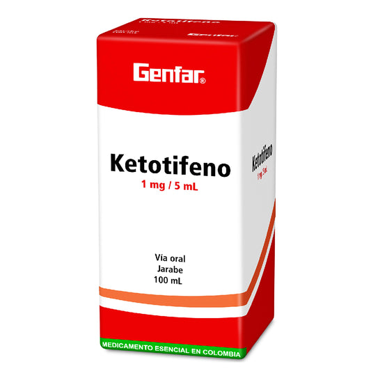 Ketotifeno 1 Mg Jarabe 100 Ml Gf