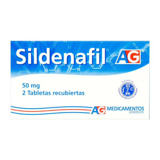 Sildenafil 50 Mg 2 Tabletas Ag