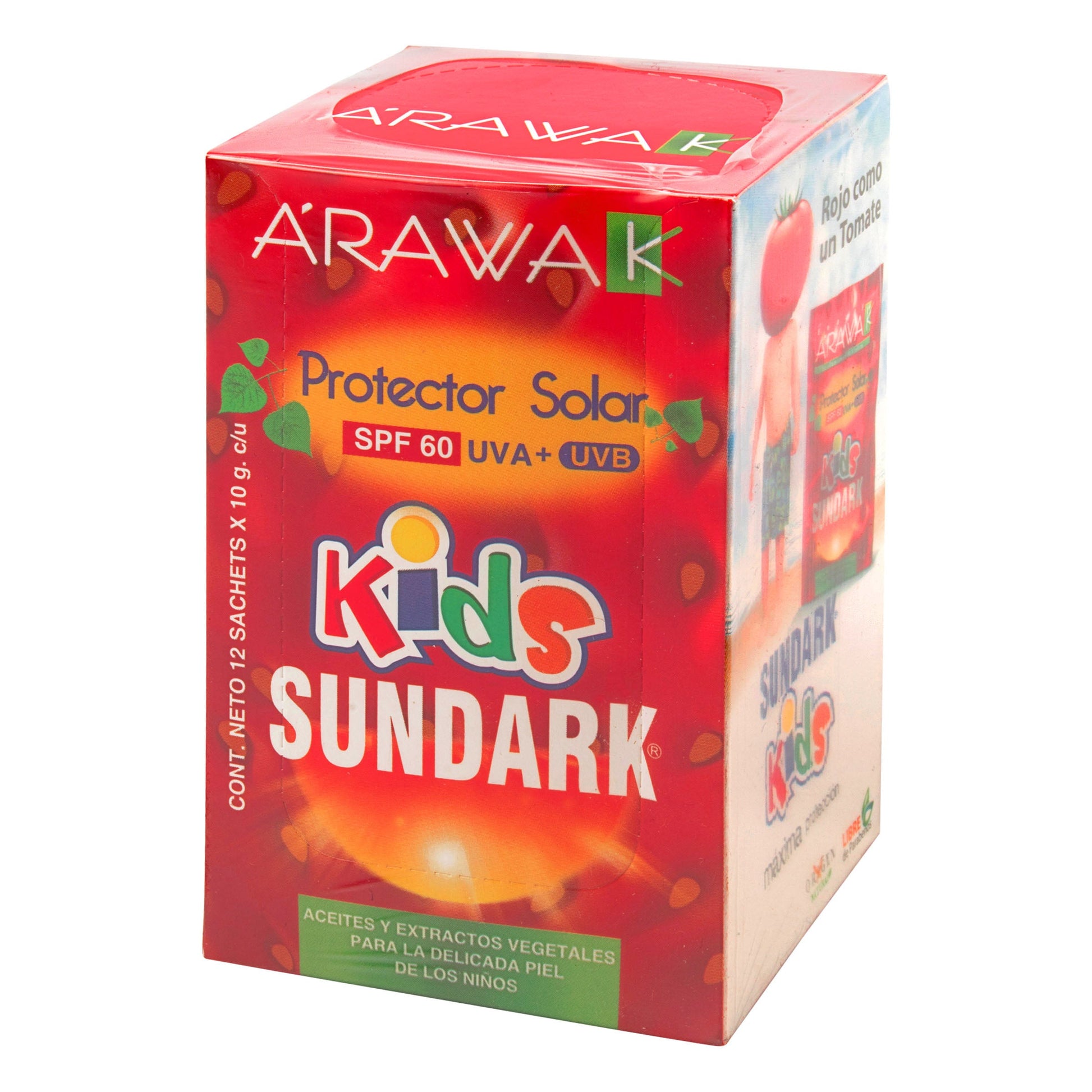 Bloqueador Sundark Kids 12 Sobres 10 Gr