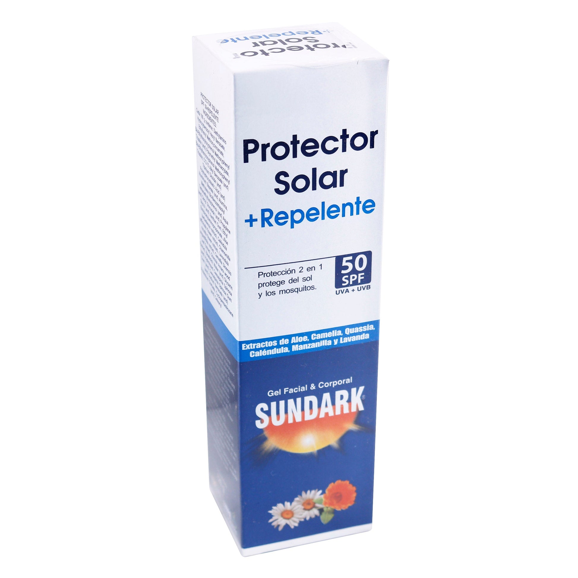 Protector Solar Sundark + Repelente Spf 50 120 Gr