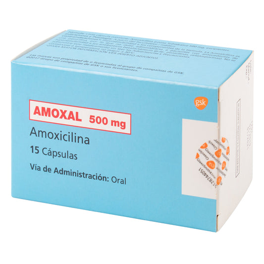 Amoxal 500 Mg 15 Capsulas 