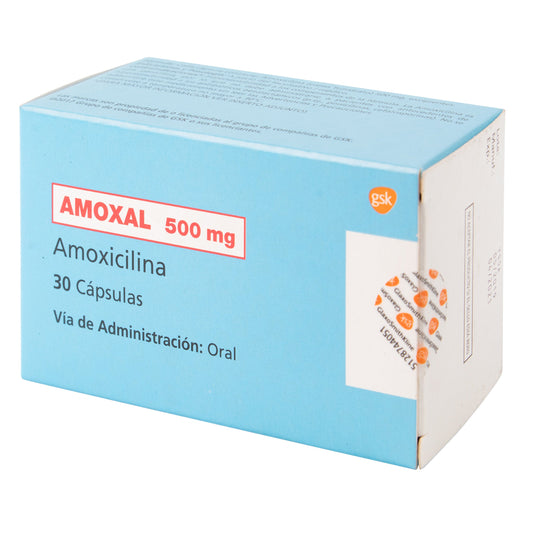 Amoxal 500 Mg 30 Capsulas