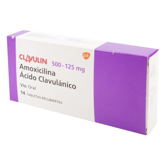 Clavulin 500 Mg 14 Tabletas