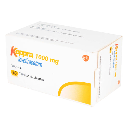 Keppra 1000 Mg 30 Tabletas
