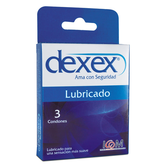 Preservativos Dexex Lubricado 3 Unidades