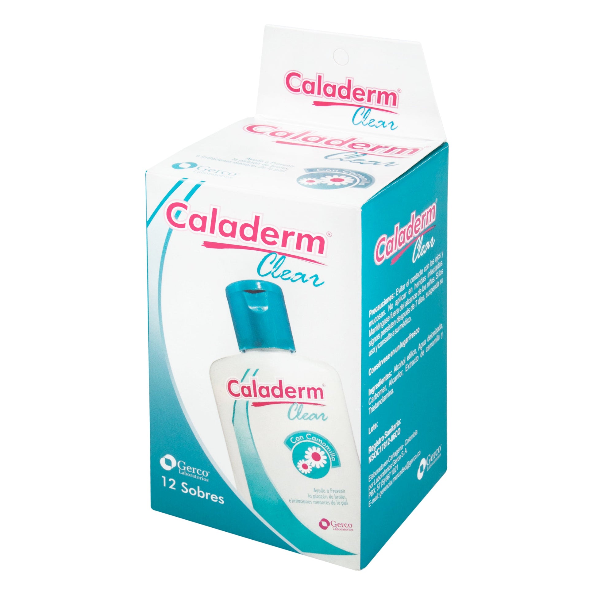 Caladerm Clear Gel 12 Sobres