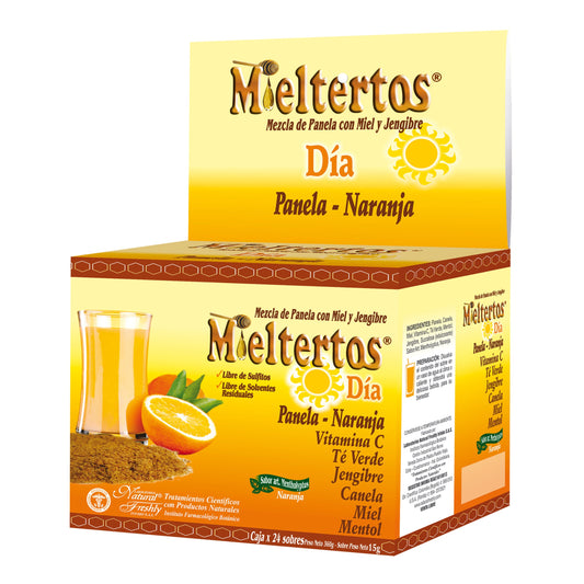 Mieltertos Gripa Dia Panela Naranja 24 Sobres