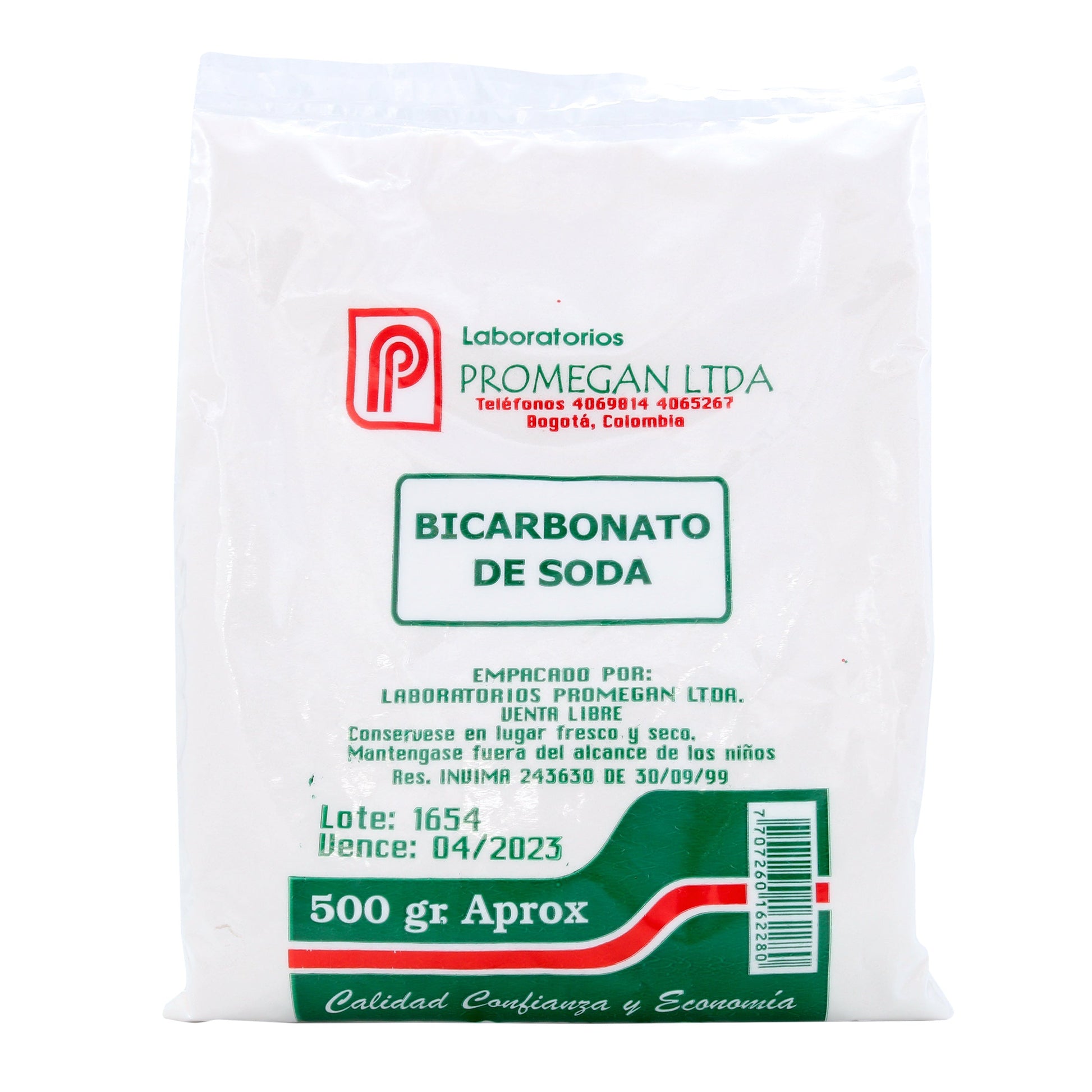 Bicarbonato De Soda 500 Gr Promegan