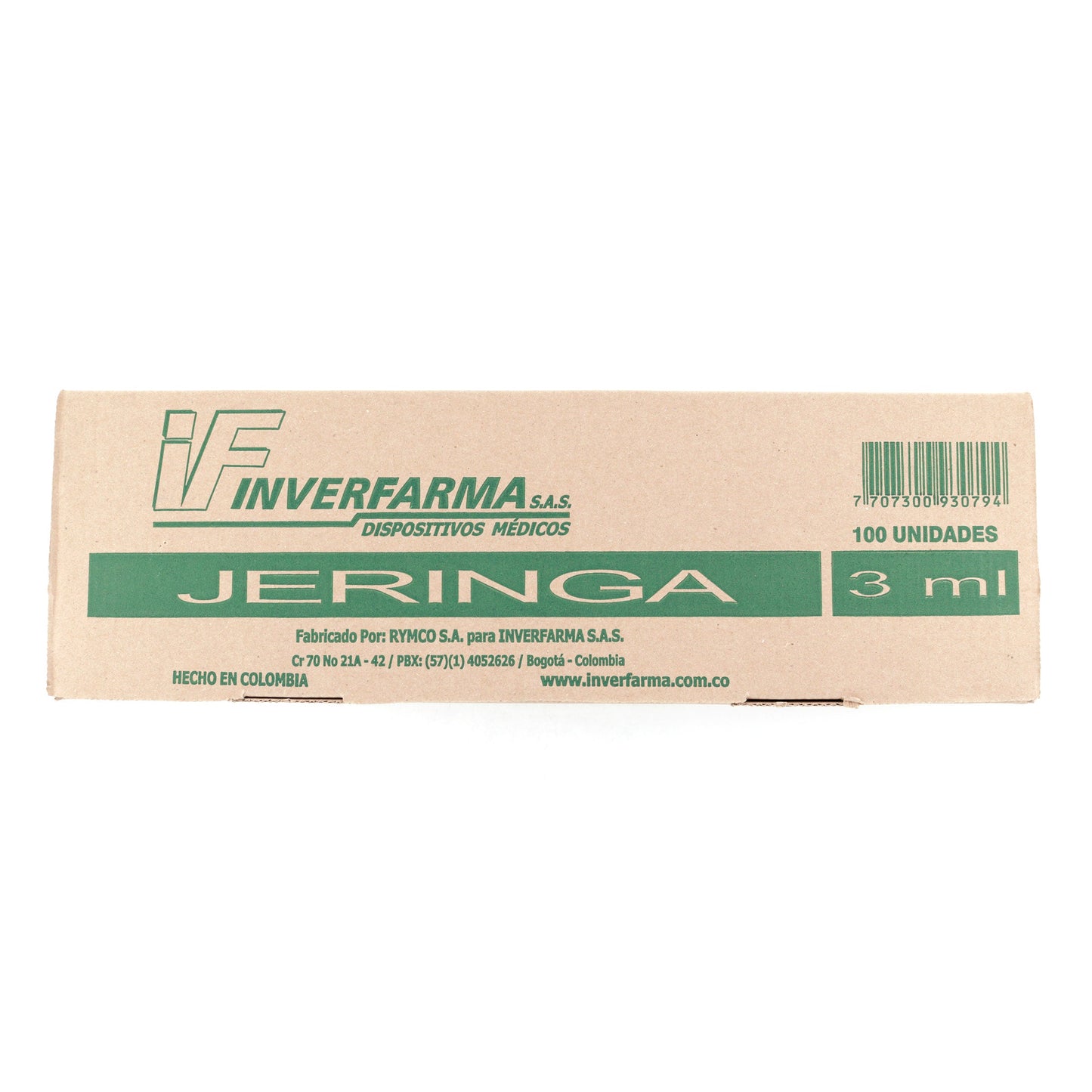 Jeringa 3P 3Ml 21X1.1/2 100 Unidades