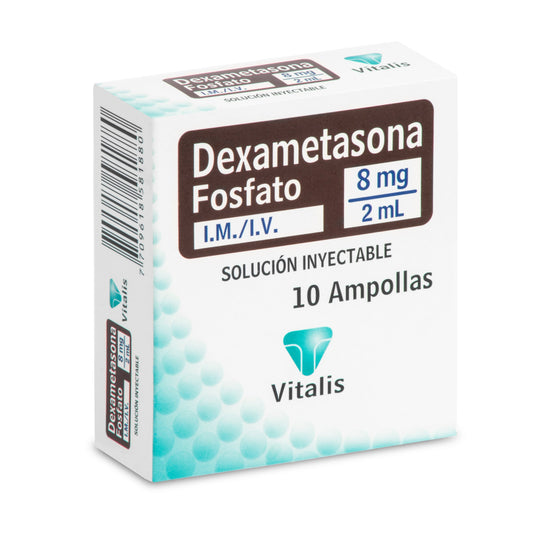 Dexametasona 8 Mg/2 Ml 10 Ampollas Vt