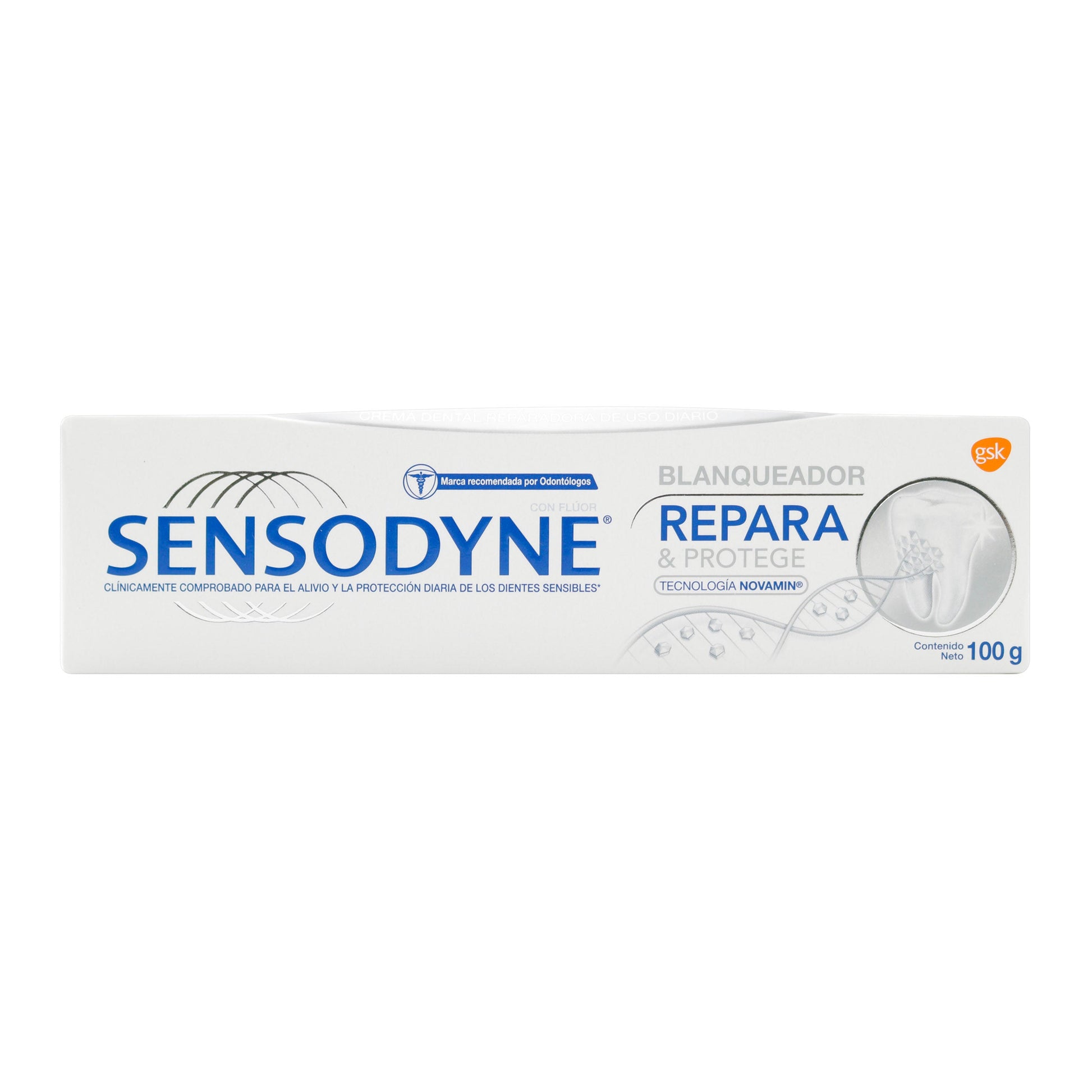 Crema Dental Sensodyne Repara Y Protege Blanqueadora 100 Gr