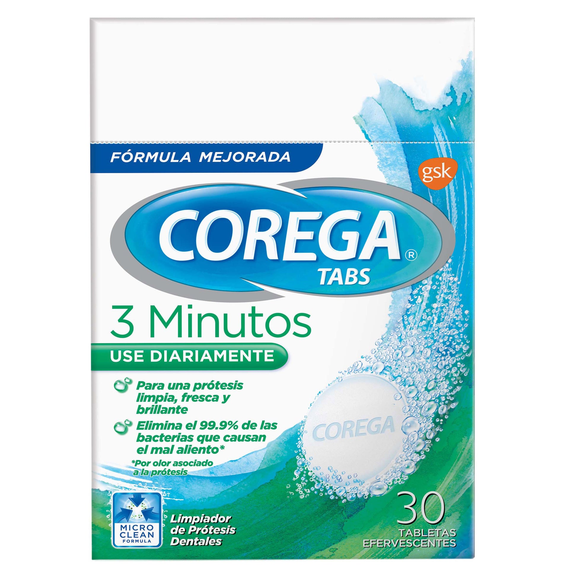 Corega Tabletass 30 Tabletas