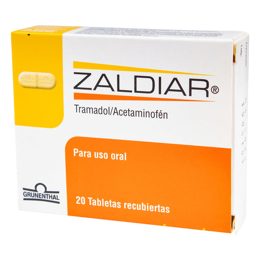 Zaldiar 37.5/325 Mg 20 Tabletas 